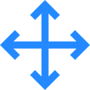 Crossroads, Orientation, Direction, Arrows, Multimedia Option DodgerBlue icon