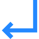 Arrows, Turn Left, Direction, Orientation, Multimedia Option Black icon