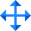 Multimedia Option, Arrows, Crossroads, Direction, Orientation Black icon