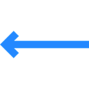 left arrow, previous, Orientation, Multimedia Option, Back, Direction, Arrows Black icon