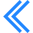 left arrow, Orientation, Multimedia Option, down arrow, Direction, Arrows, Down Chevron, Left Chevron DodgerBlue icon