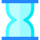 Hourglass, Tools And Utensils, time, Clock, waiting PaleTurquoise icon