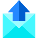 Message, Multimedia, envelope, mail, sending, Email, Note Turquoise icon