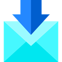 inbox, Note, envelope, Email, Message, mail, Multimedia Turquoise icon