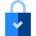Checked, Tools And Utensils, Lock, padlock, privacy, security, Block MidnightBlue icon