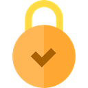 padlock, privacy, Lock, Tools And Utensils, Block, security, Checked SandyBrown icon