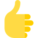Hand, Finger, thumb up, Like, Gestures SandyBrown icon
