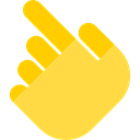 Gestures, Pointing, Hand, Finger SandyBrown icon