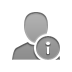Info, user Gray icon