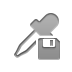 Diskette, Dropper Gray icon