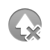 Up, cross, Arrow DarkGray icon