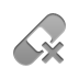 cross, Aid, Band Gray icon