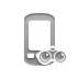 Mobile, Binoculars Gray icon