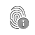 Info, Fingerprint DarkGray icon