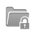 open, Lock, Folder DarkGray icon
