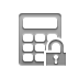 Lock, open, calculator Gray icon