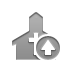 church up, Up, church Gray icon