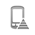 pyramid, Mobile Gray icon