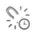 Broken, Clock, Link Gray icon