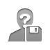 anonymous, Diskette Gray icon