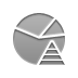 Stats, chart, pie, pyramid DarkGray icon
