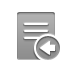document, Left, stamped DarkGray icon