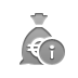 Info, Money, Euro, Bag Gray icon