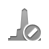 Monument, cancel Gray icon