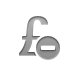 delete, pound, sign, Currency Gray icon
