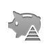 pyramid, piggybank DarkGray icon