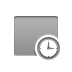 Clock, Rectangle DarkGray icon