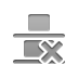 distribute, vertical, Bottom, cross Gray icon