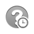 Clock, help Gray icon