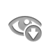 Down, open, Eye DarkGray icon