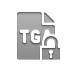 Lock, Tga, Format, open, File DarkGray icon