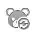 teddy, refresh, bear DarkGray icon