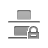 vertica, distribute, Lock, Bottom DarkGray icon