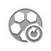 Ball, Reload, Football Gray icon