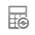 refresh, calculator Gray icon