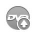 Disk, disk up, Dvd, Up DarkGray icon