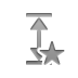 star, height Gray icon