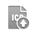 File, Ico, Format, Up, ico up DarkGray icon