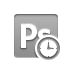 photoshop, Clock DarkGray icon