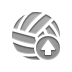 Up, Ball, volleyball up, volleyball Gray icon