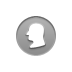 Silhouette, coin DarkGray icon