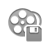 Reel, Diskette, film Gray icon