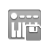 Diskette, midi, Keyboard DarkGray icon