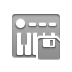 Diskette, midi, Keyboard Icon