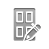 Door, pencil Gray icon