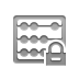 Lock, Abacus DarkGray icon